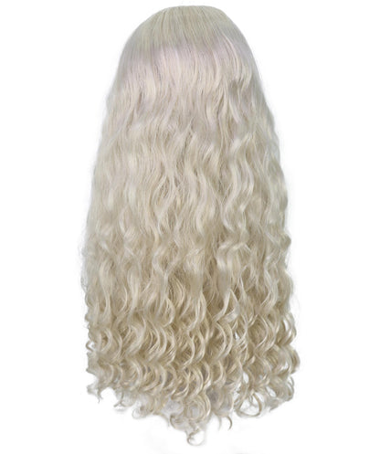 HPO Female WIG Blonde Long Wavy – Gorgeous Wig for Costumes, Perfect for Costumes, Cosplay and Halloween Retro Themed Events