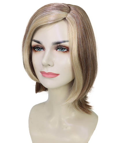 HPO Women 90's Short Layered – Straight Multiple Wig,  Adjustable Fit Lightweight Synthetic Fiber, Perfect for 90s-Them,Halloween Cosplay and Retro Events