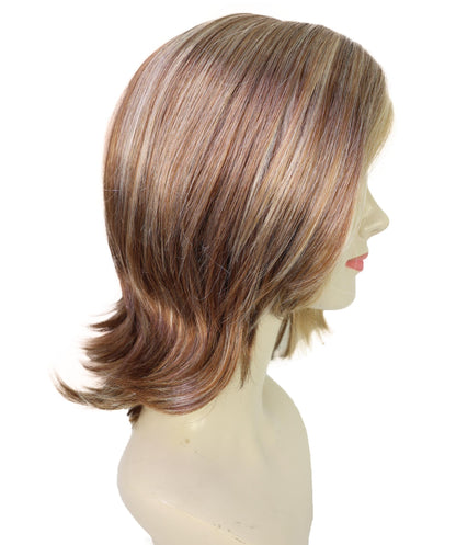 HPO Women 90's Short Layered – Straight Multiple Wig,  Adjustable Fit Lightweight Synthetic Fiber, Perfect for 90s-Them,Halloween Cosplay and Retro Events