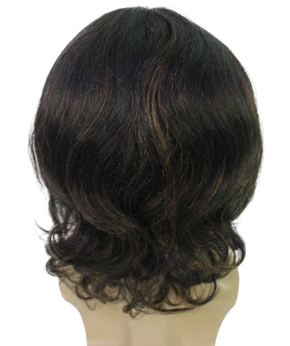 HPO Men's Singer-Inspired Wavy Medium Brown | Halloween and Party Wig | Flame-retardant Synthetic Fiber