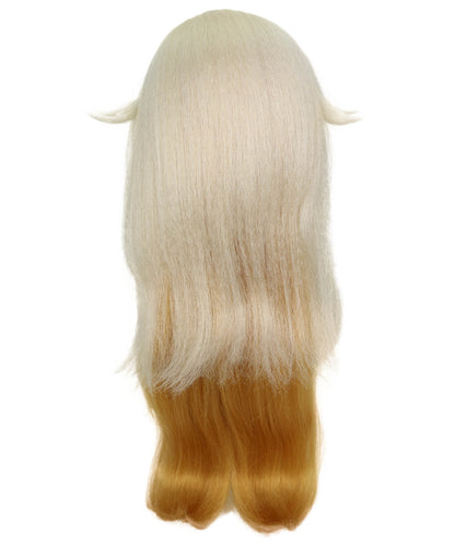 HPO Adult Women's Genshin Impact Xilonen Natlan Multiple Wig | 60cm Long Mixed Color Synthetic Wig Adjustable Cap for Secure Fit | Perfect for  Parties Halloween