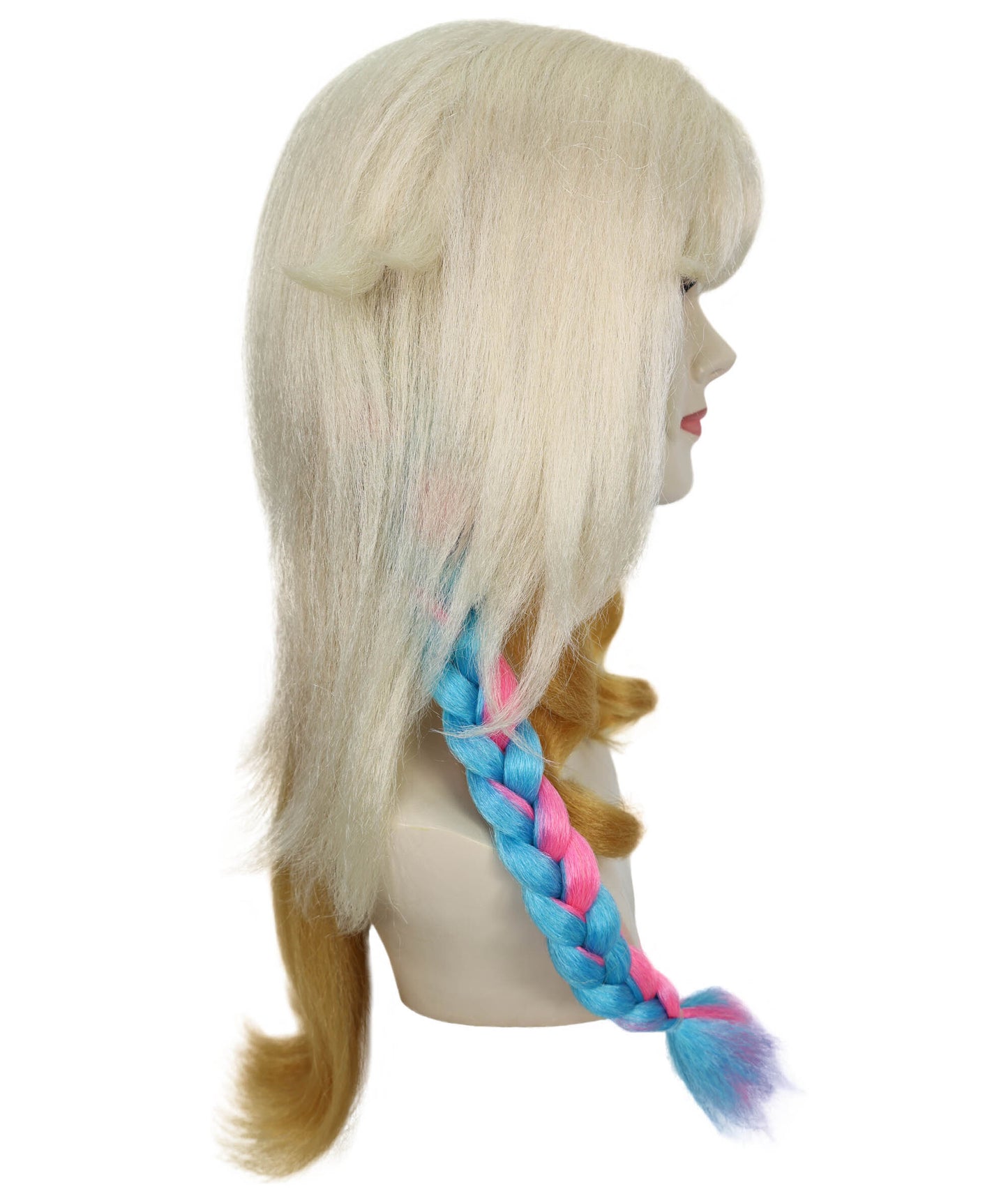 HPO Adult Women's Genshin Impact Xilonen Natlan Multiple Wig | 60cm Long Mixed Color Synthetic Wig Adjustable Cap for Secure Fit | Perfect for  Parties Halloween