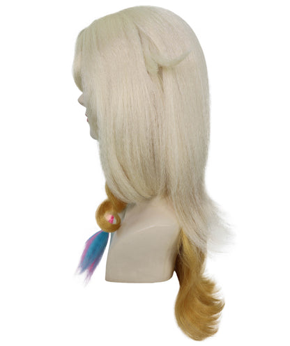 HPO Adult Women's Genshin Impact Xilonen Natlan Multiple Wig | 60cm Long Mixed Color Synthetic Wig Adjustable Cap for Secure Fit | Perfect for  Parties Halloween