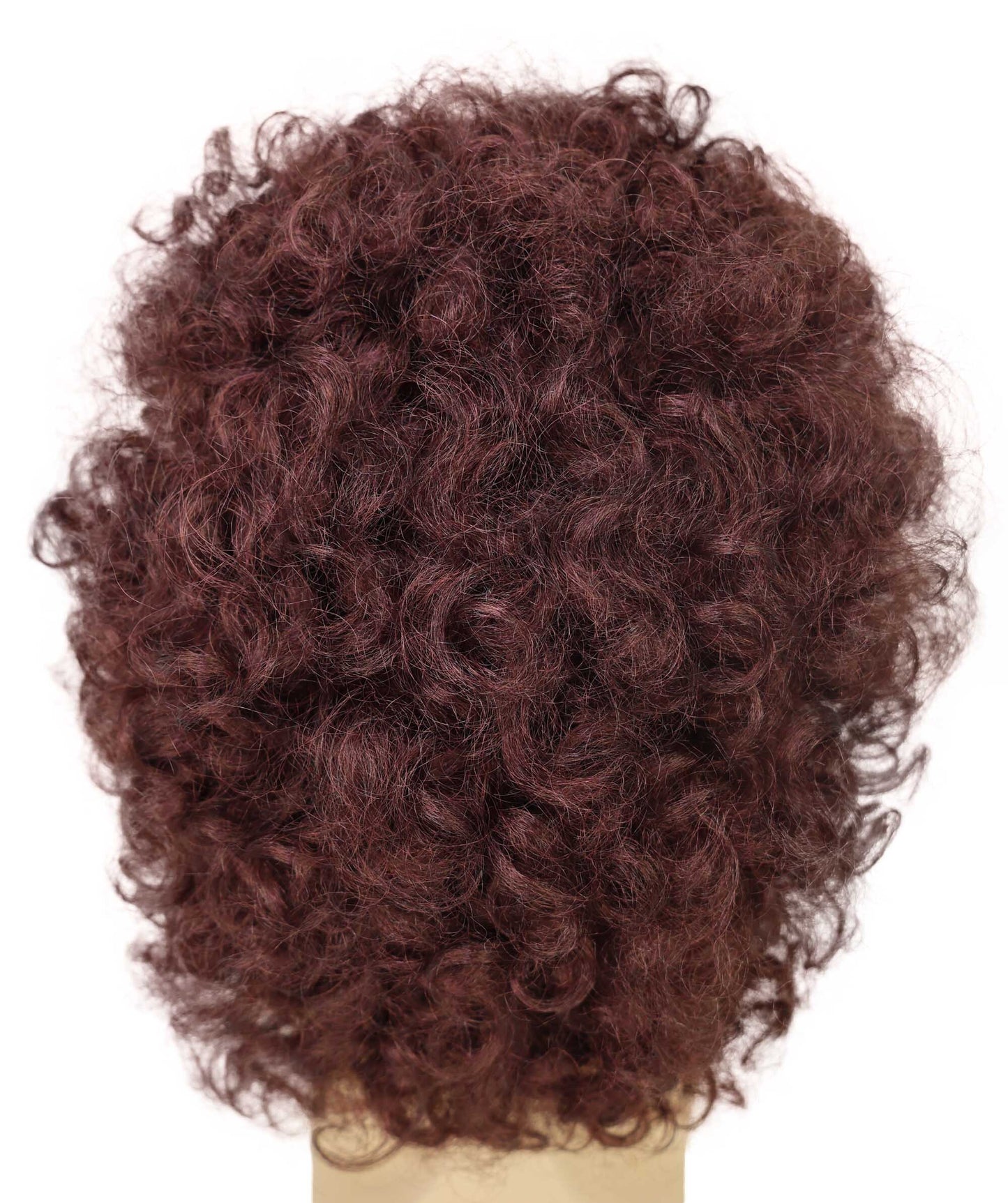 HPO Men’s May Queen Guitar Hero Dark Brown Afro Wig | Halloween and Cosplay Wig | Flame-retardant Synthetic Fiber