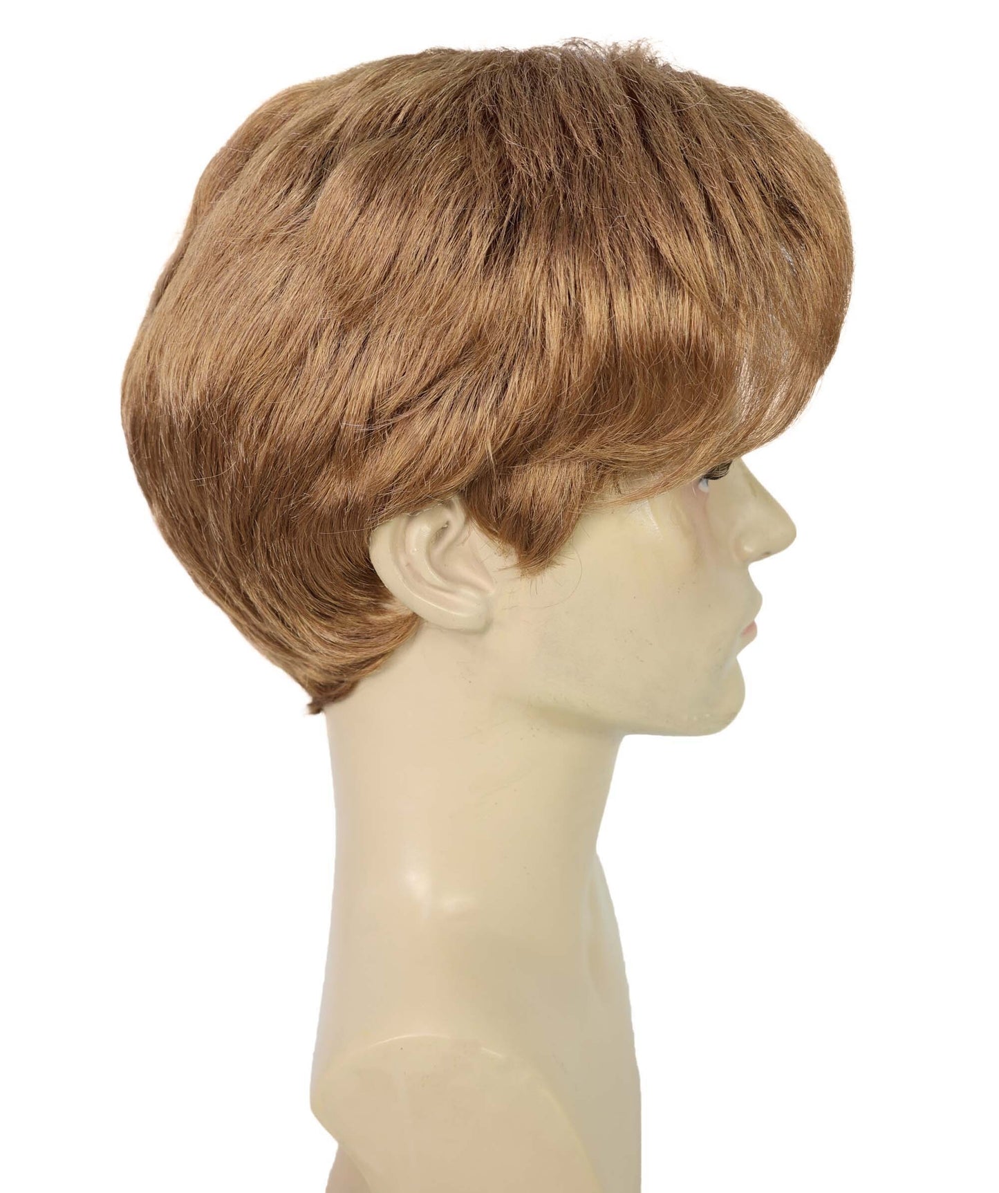 HPO Men’s Musician 9-Inch Short Straight Brown ELTON Wig | Halloween and Cosplay Wig | Flame-retardant Synthetic Fiber