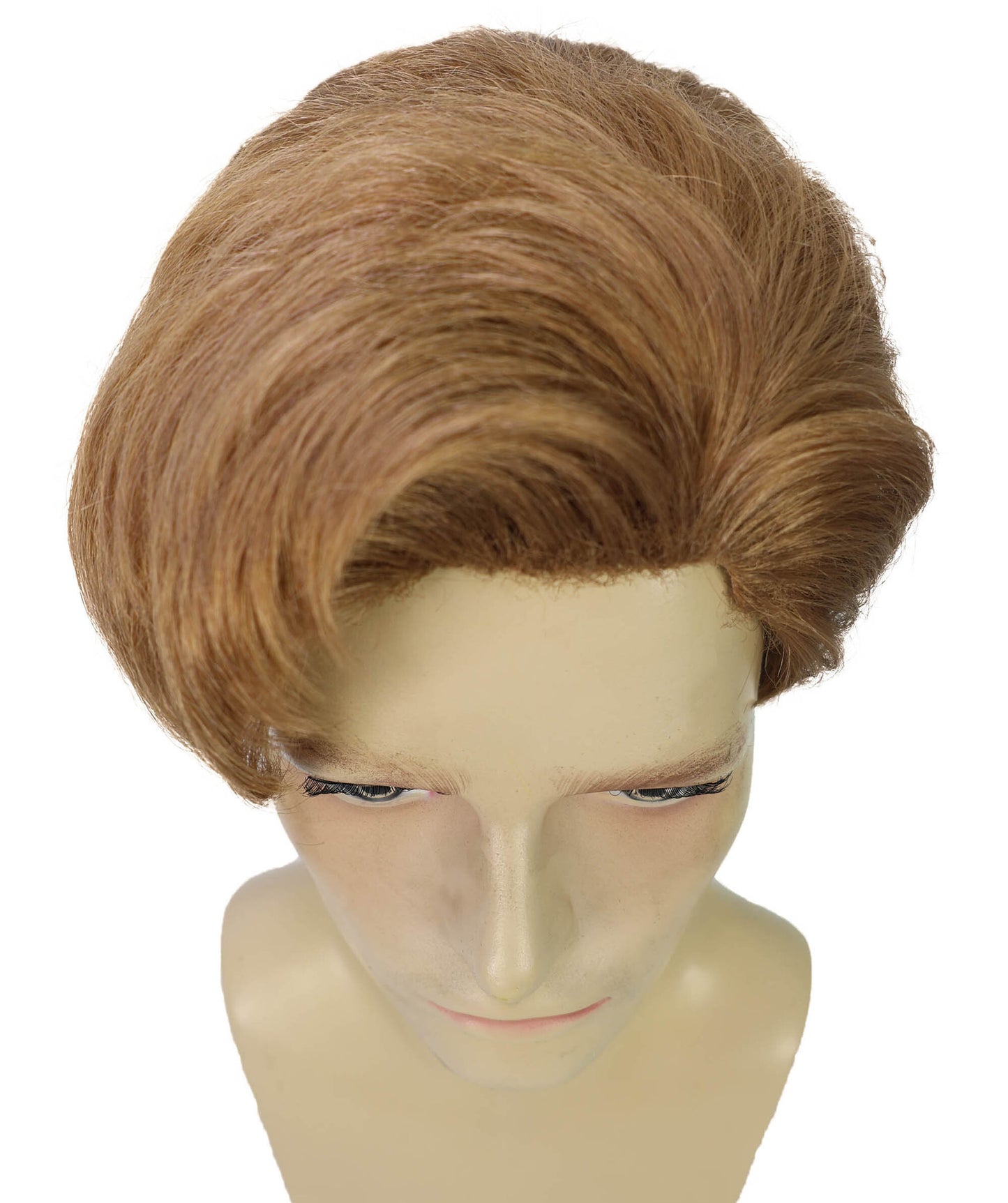 HPO Men’s Musician 9-Inch Short Straight Brown ELTON Wig | Halloween and Cosplay Wig | Flame-retardant Synthetic Fiber