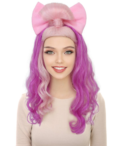 HPO Teens Animated Movie Character Multiple Wavy Wigs | Halloween and Cosplay Wig | Flame-retardant Synthetic Fiber