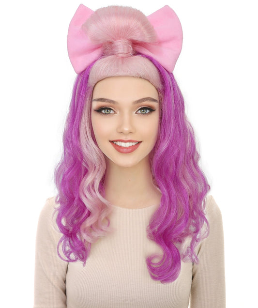 HPO Teens Animated Movie Character Multiple Wavy Wigs | Halloween and Cosplay Wig | Flame-retardant Synthetic Fiber