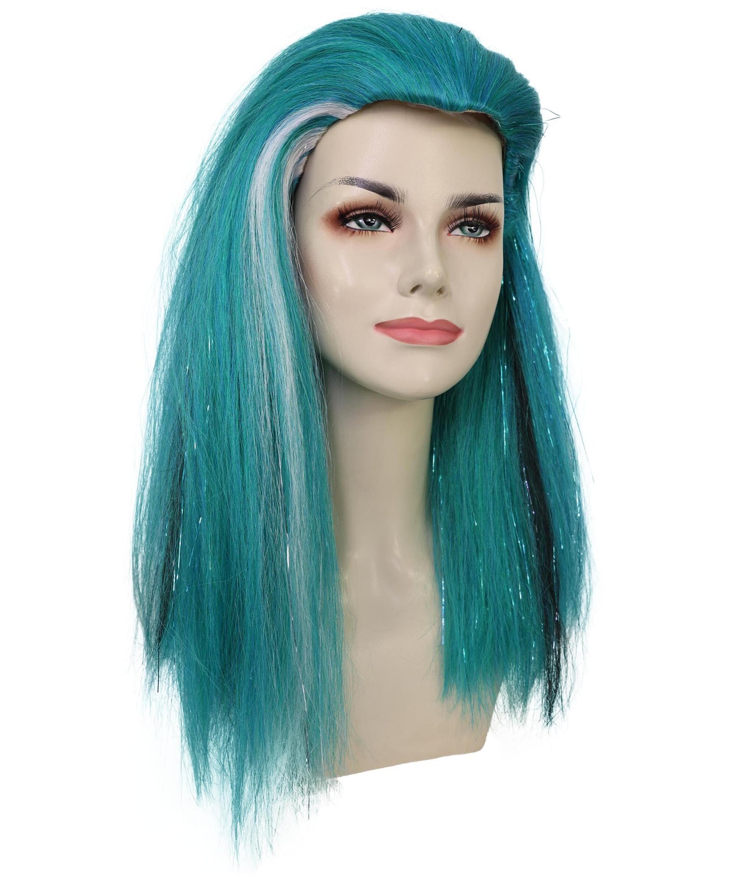 Multicolor Long Straight Egyptian-style doll Wig