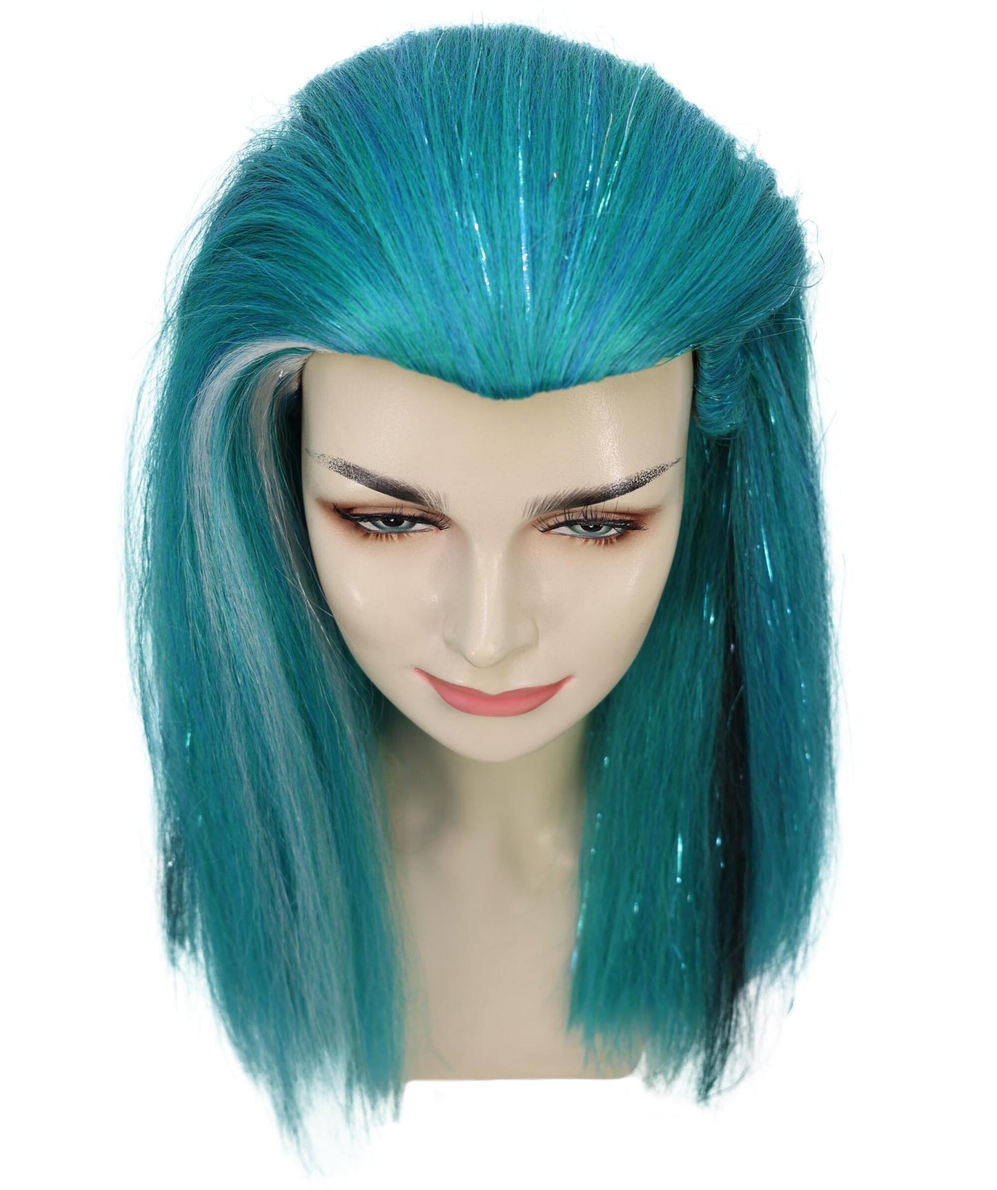 Multicolor Long Straight Egyptian-style doll Wig