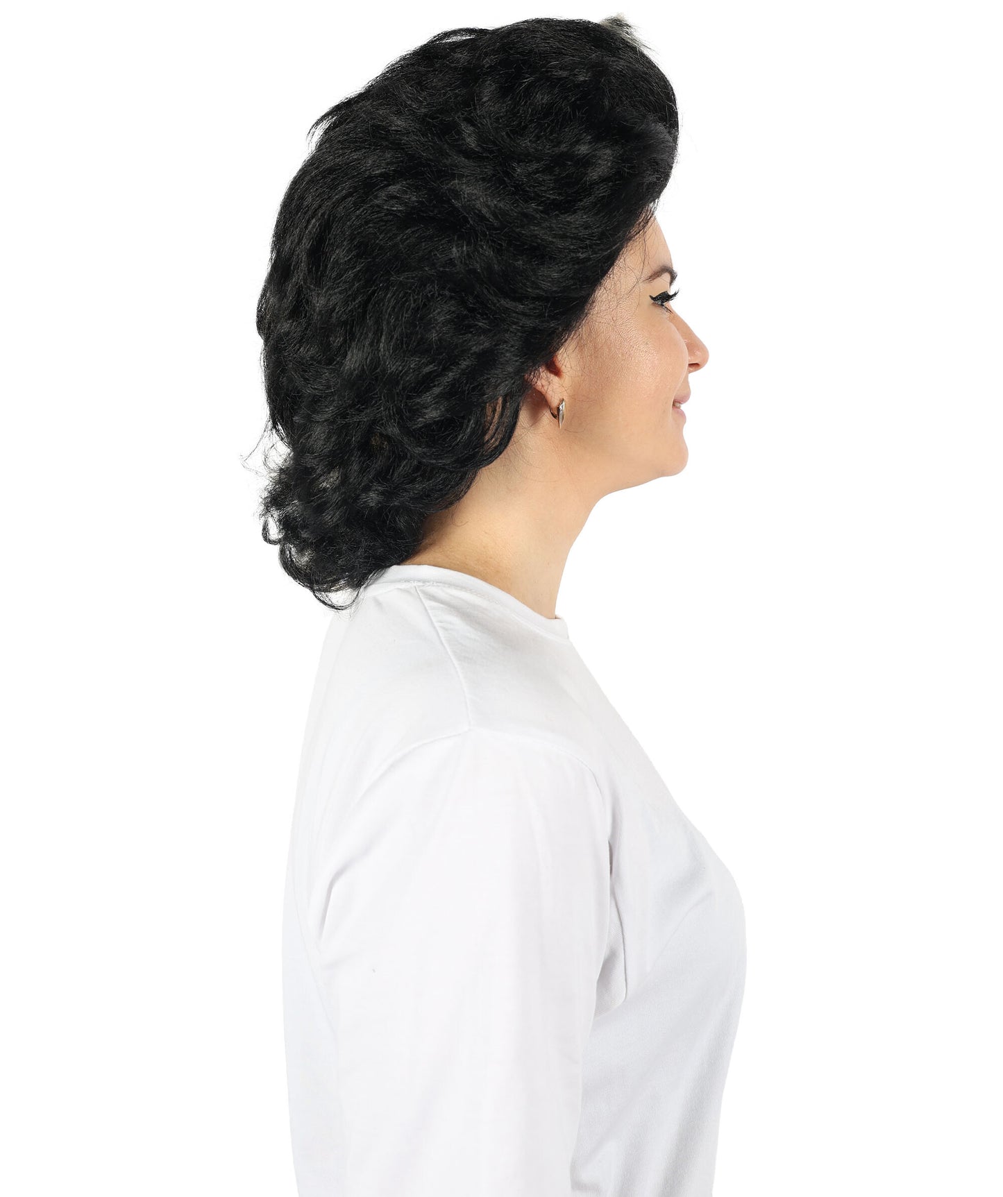 HPO Women's Evil Madame Wig - Dark Dramatic and Perfect for Halloween & Cosplay, Flame-retardant Synthetic Fiber