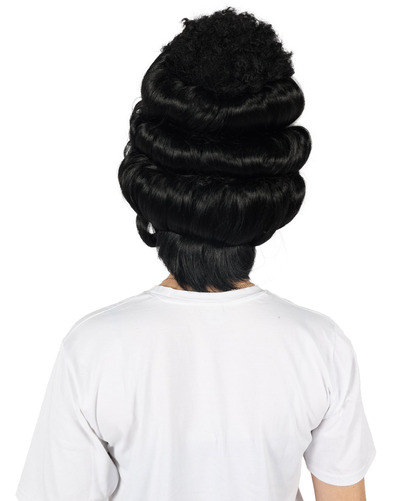 HPO Adult Women Pin Up Frankie Black and White Wig – Retro Rockabilly Chic for Vintage Inspired Looks, Flame-retardant Synthetic Fiber