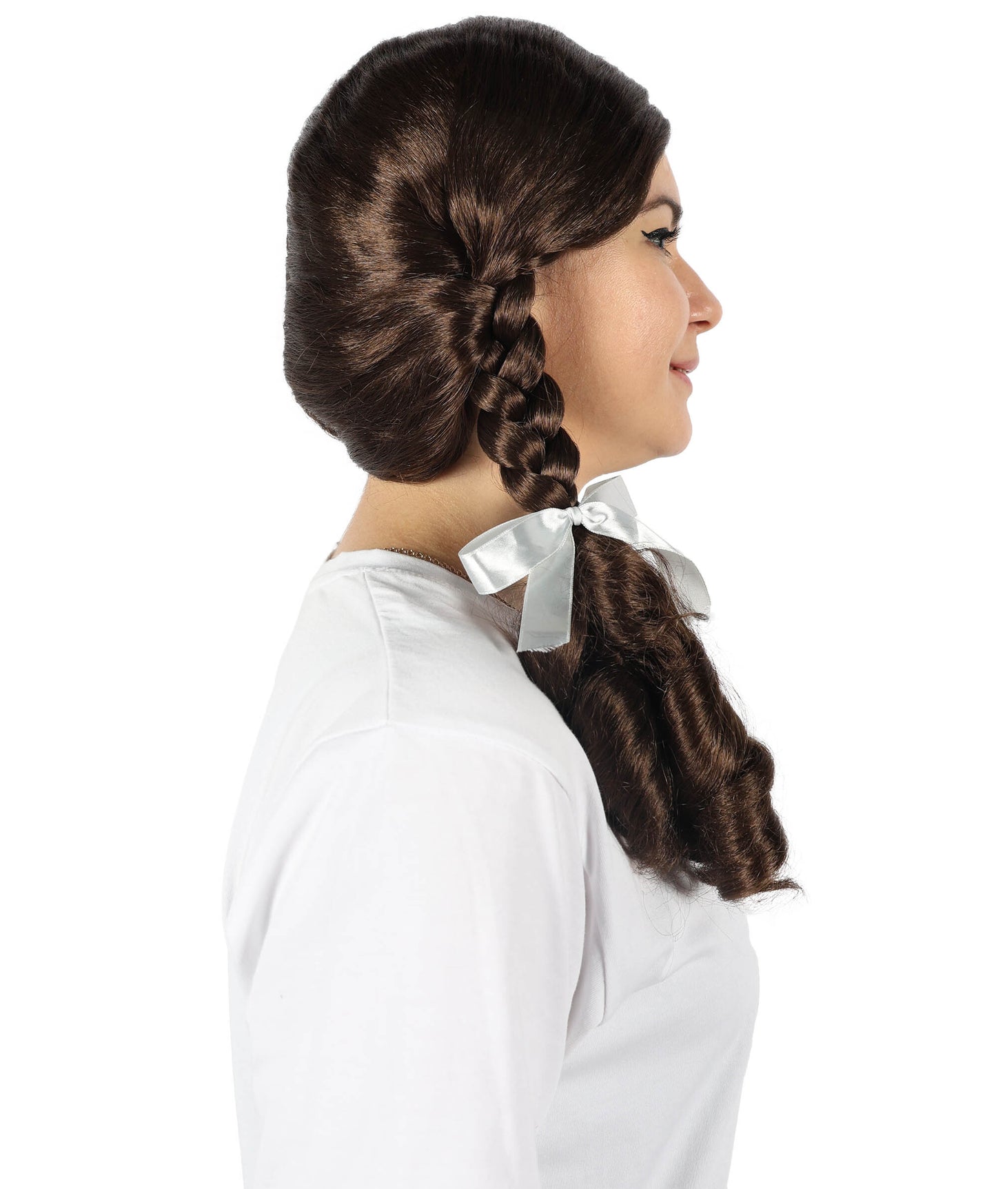 HPO Adult Women'S Country Wig Mahogany Brown – Soft Waves, Hair for Every Event, Flame-retardant Synthetic Fiber