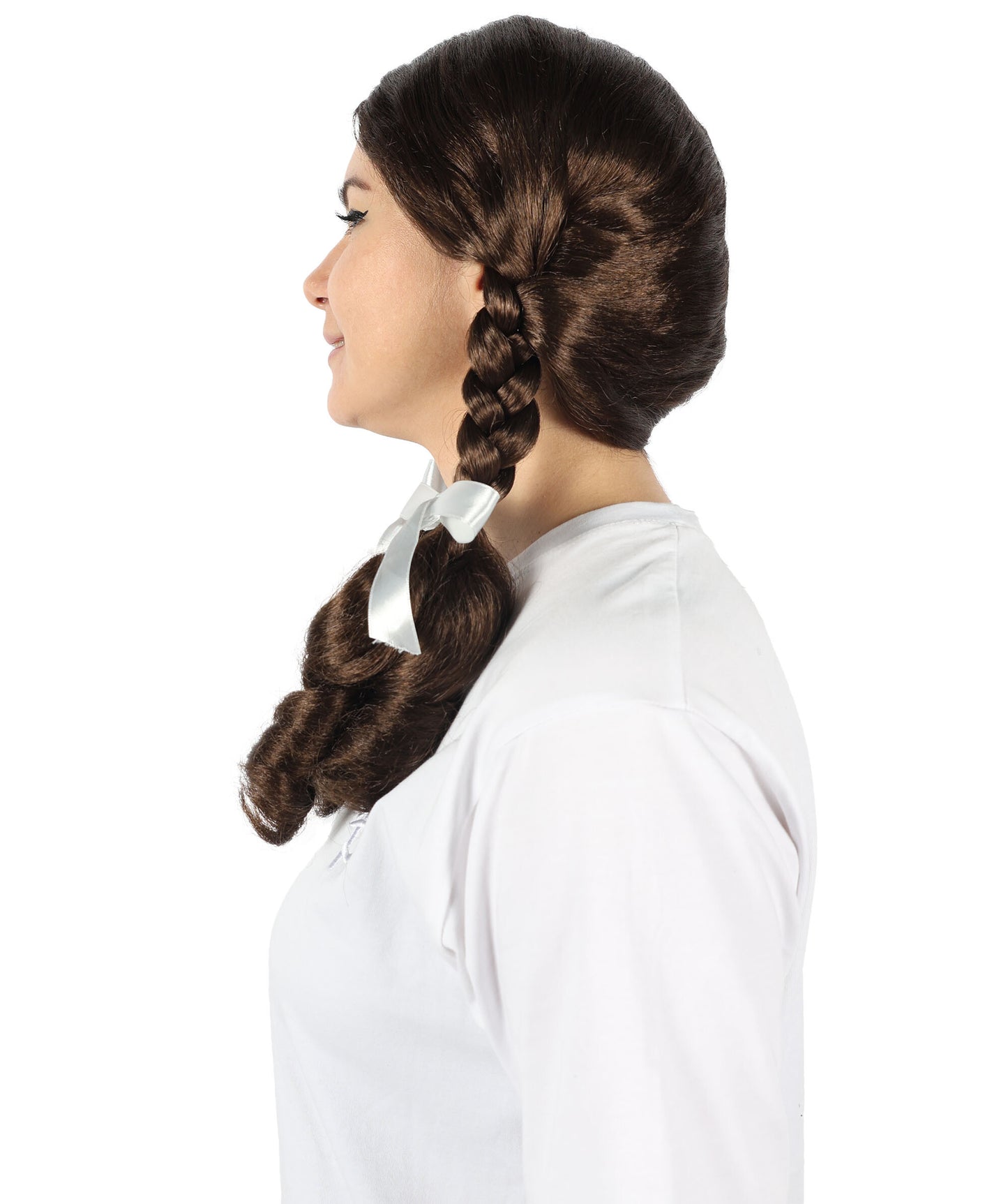 HPO Adult Women'S Country Wig Mahogany Brown – Soft Waves, Hair for Every Event, Flame-retardant Synthetic Fiber