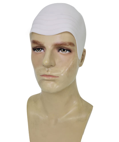 HPO Men's Mr Worldwide Instant Kit Superstar White Bald Cap |Not Included sunglasses | Cosplay Facial Hair |Perfect for Pop lovers