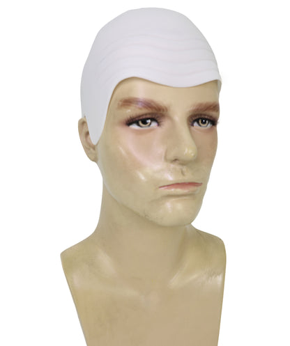 HPO Men's Mr Worldwide Instant Kit Superstar White Bald Cap |Not Included sunglasses | Cosplay Facial Hair |Perfect for Pop lovers