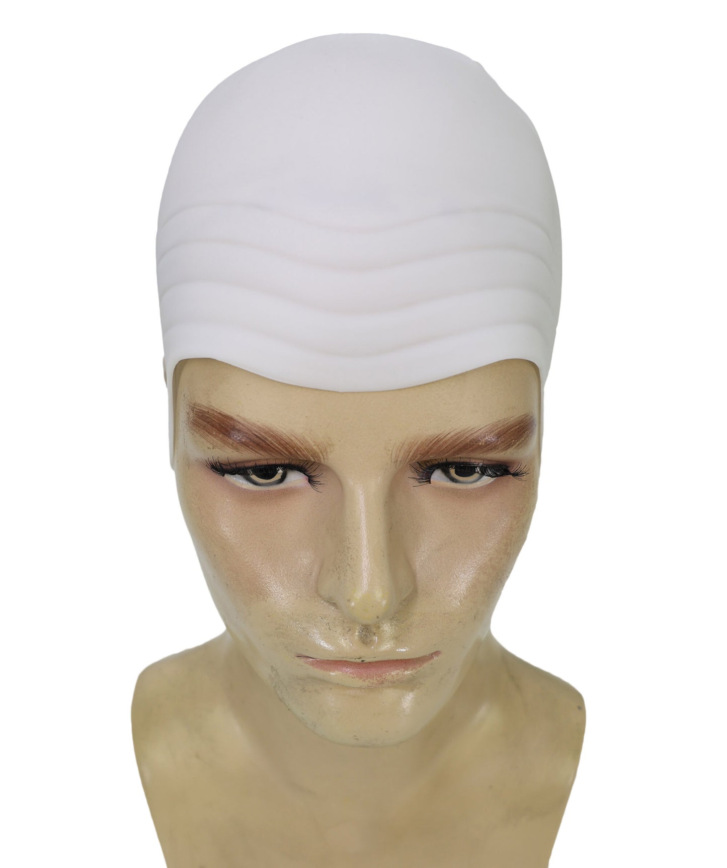 HPO Men's Mr Worldwide Instant Kit Superstar White Bald Cap |Not Included sunglasses | Cosplay Facial Hair |Perfect for Pop lovers