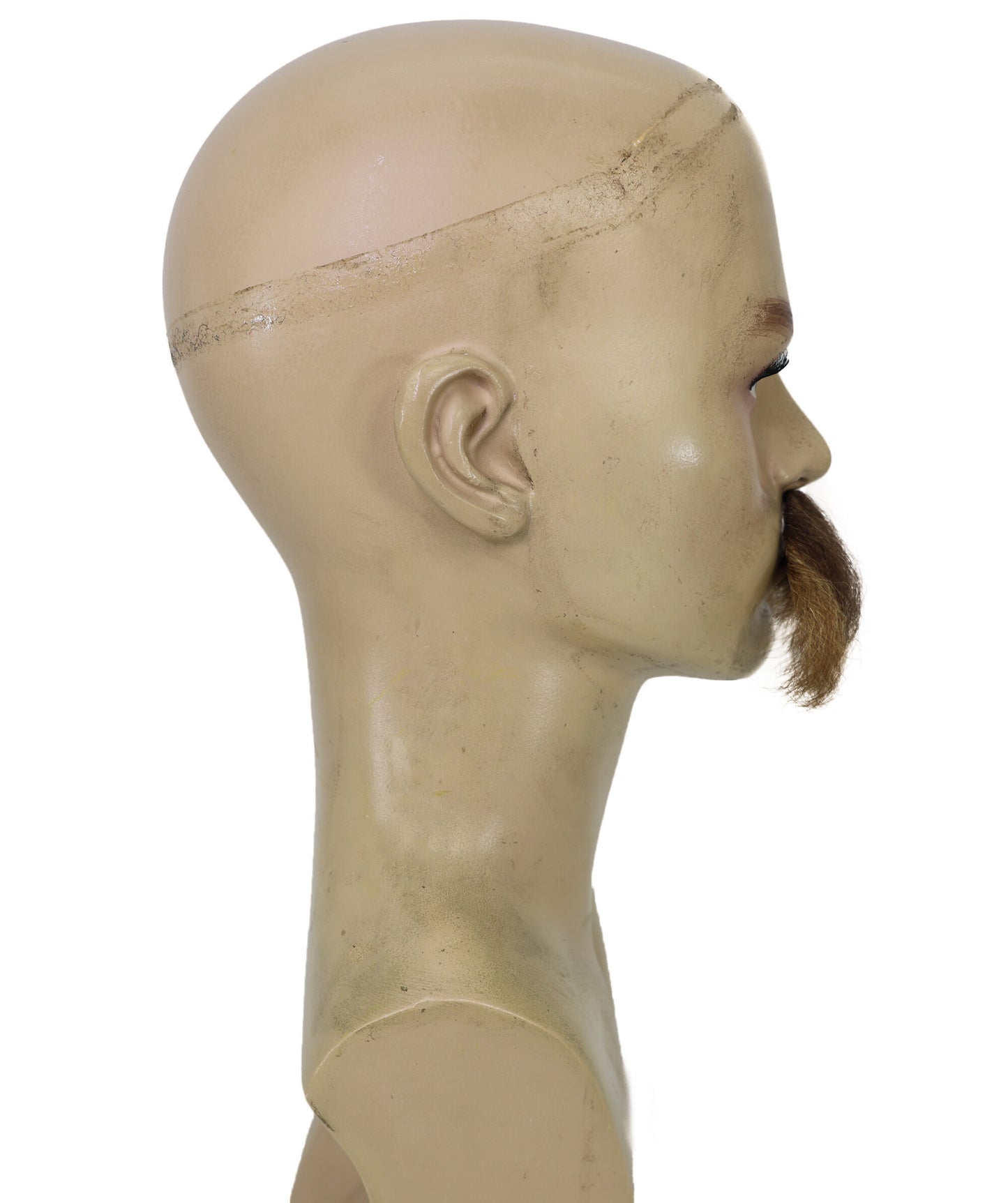 HPO Adult Men’s Walrus Tash Mustache |  Fake Costume Facial Hair | Bushy Vintage Style Mustache for Halloween and Fancy Dress