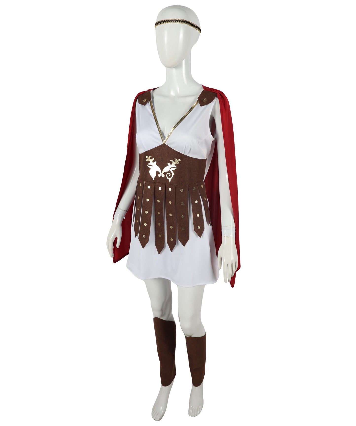 Women's Multiple Historical Roman Soldier Costume | Suitable for Halloween | Synthetic Fabric