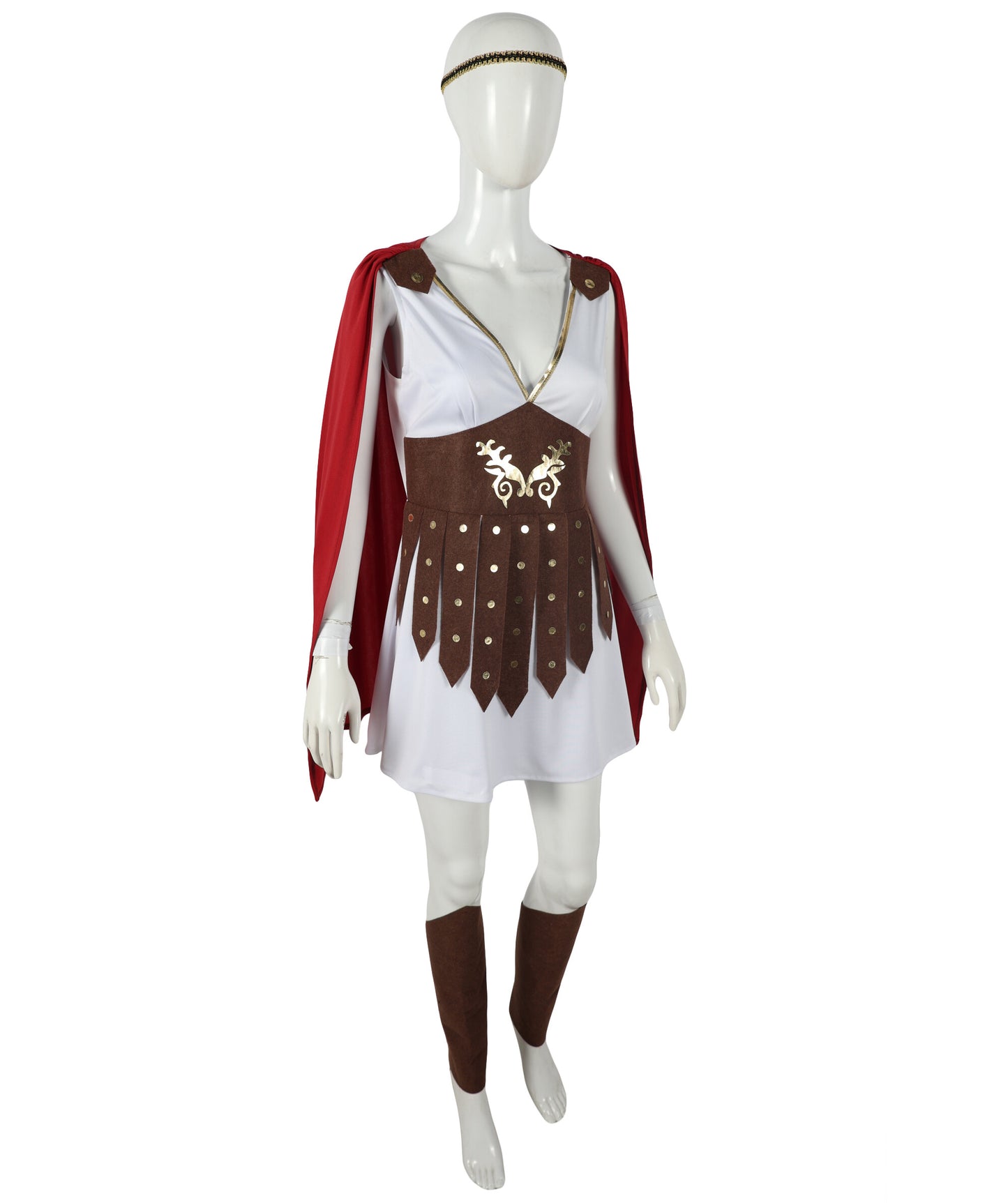Women's Multiple Historical Roman Soldier Costume | Suitable for Halloween | Synthetic Fabric