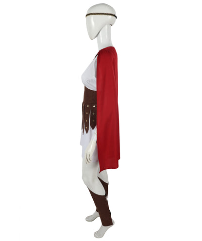 Women's Multiple Historical Roman Soldier Costume | Suitable for Halloween | Synthetic Fabric