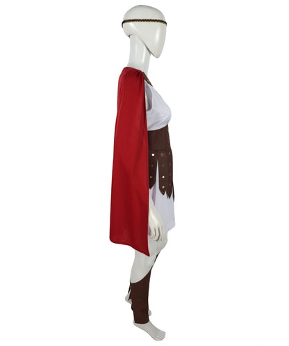Women's Multiple Historical Roman Soldier Costume | Suitable for Halloween | Synthetic Fabric