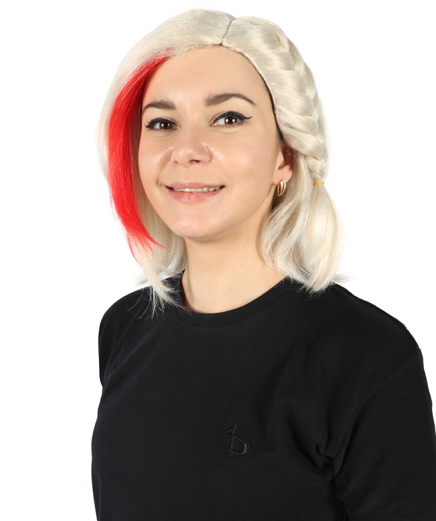 HPO Adult Women Multiple Wig for Fontaine Lyney Cosplay | Women’s Synthetic Side Part Braided Wig | Adjustable Fit | Perfect for Cosplay  and Halloween