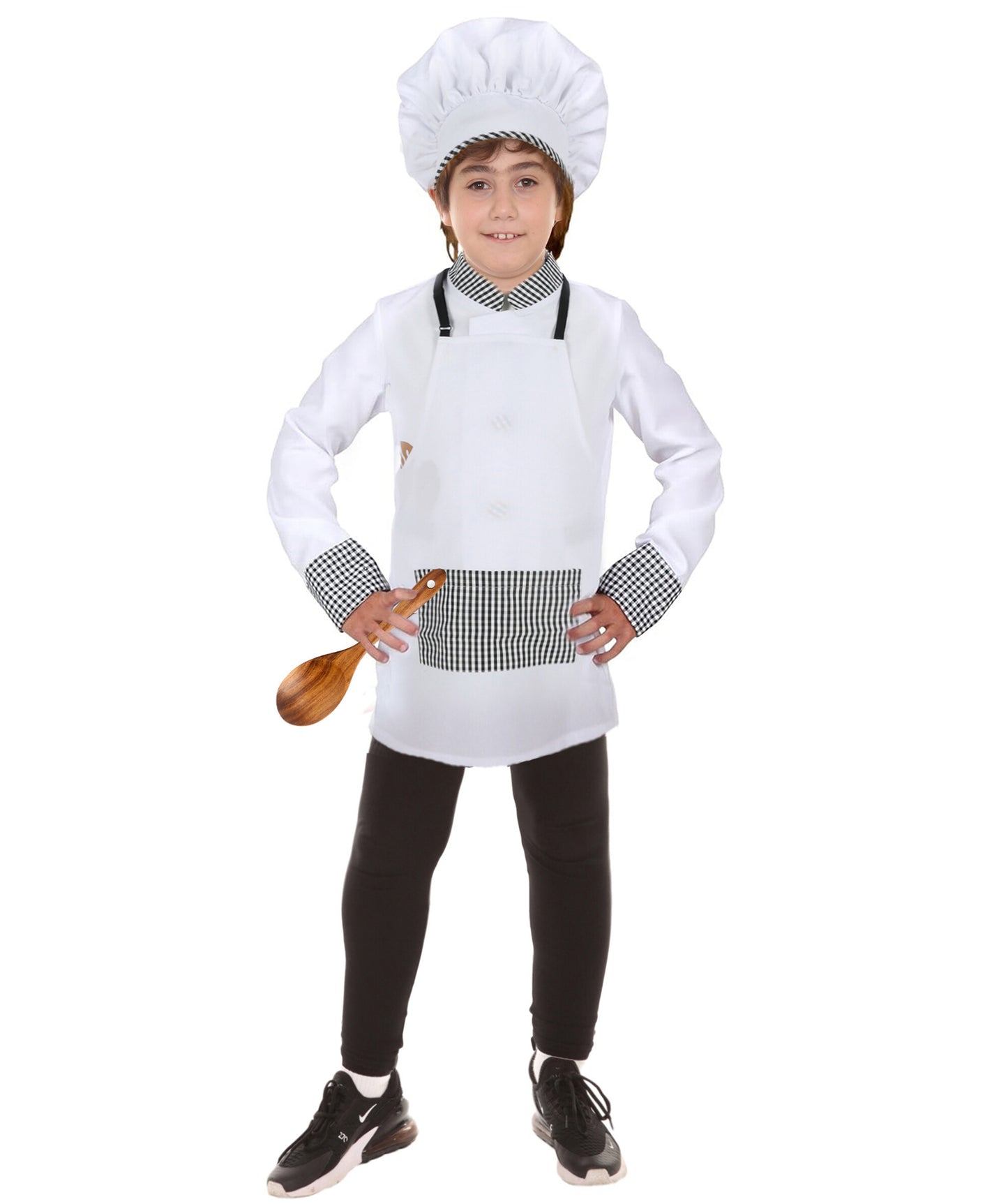 Teen White Kitchen Uniform Chef Costume