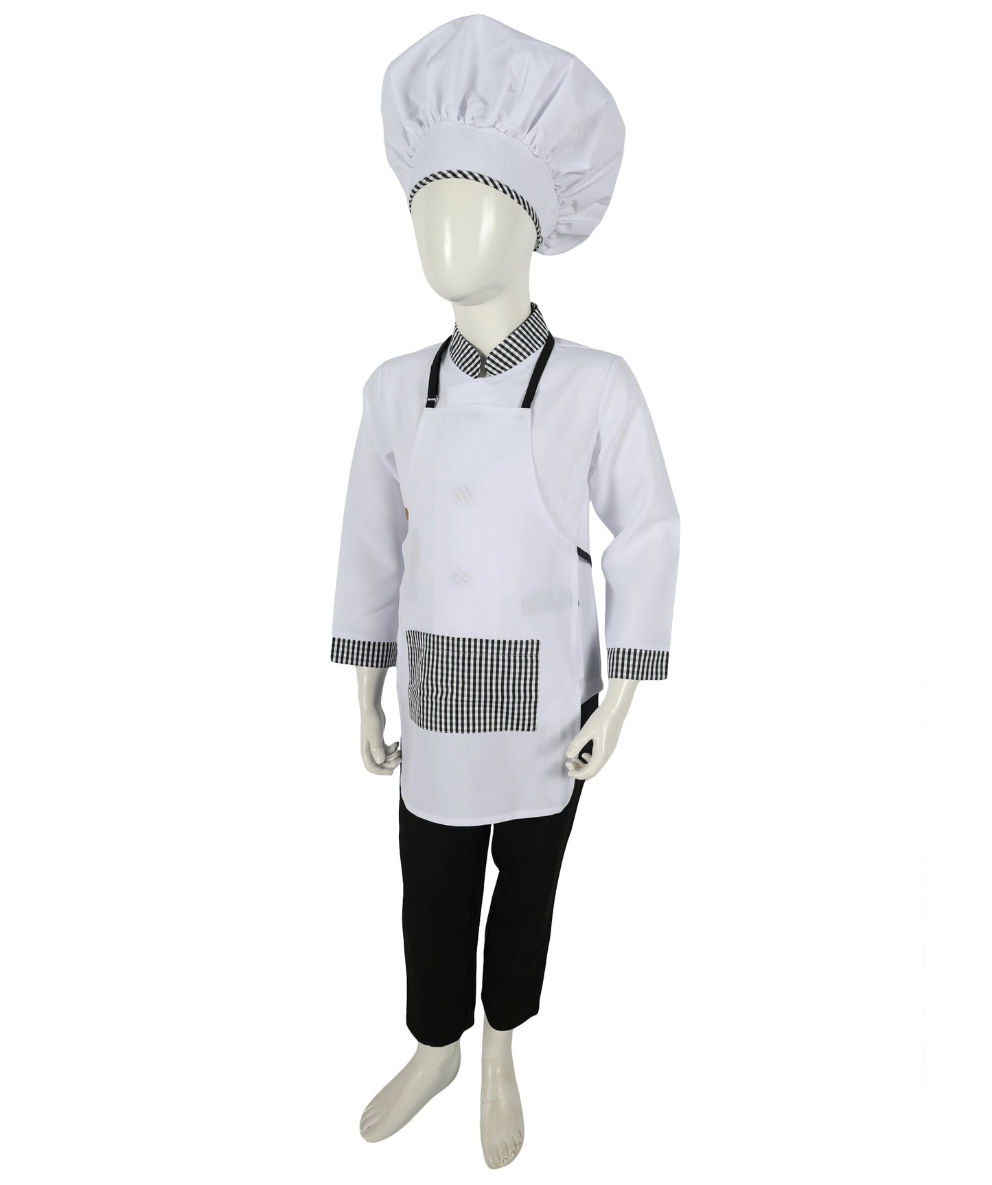Teen White Kitchen Uniform Chef Costume