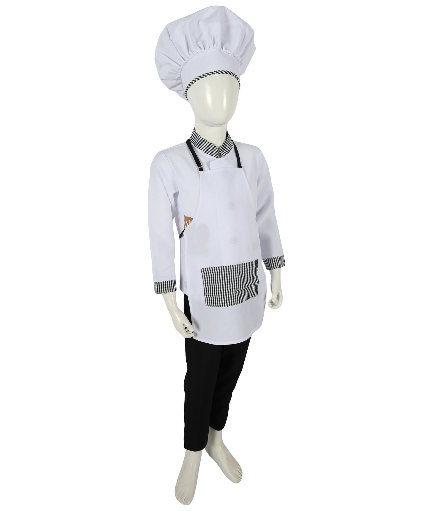 Teen White Kitchen Uniform Chef Costume