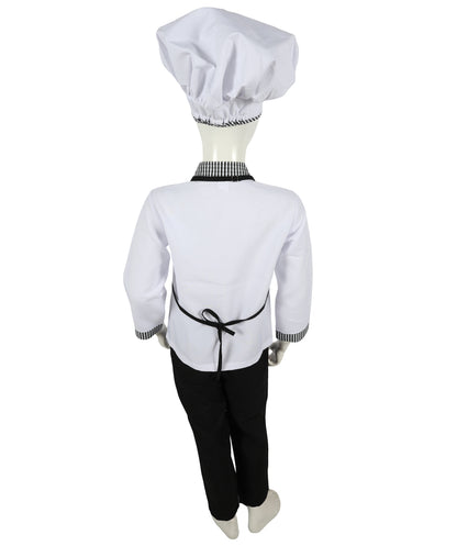 Teen White Kitchen Uniform Chef Costume