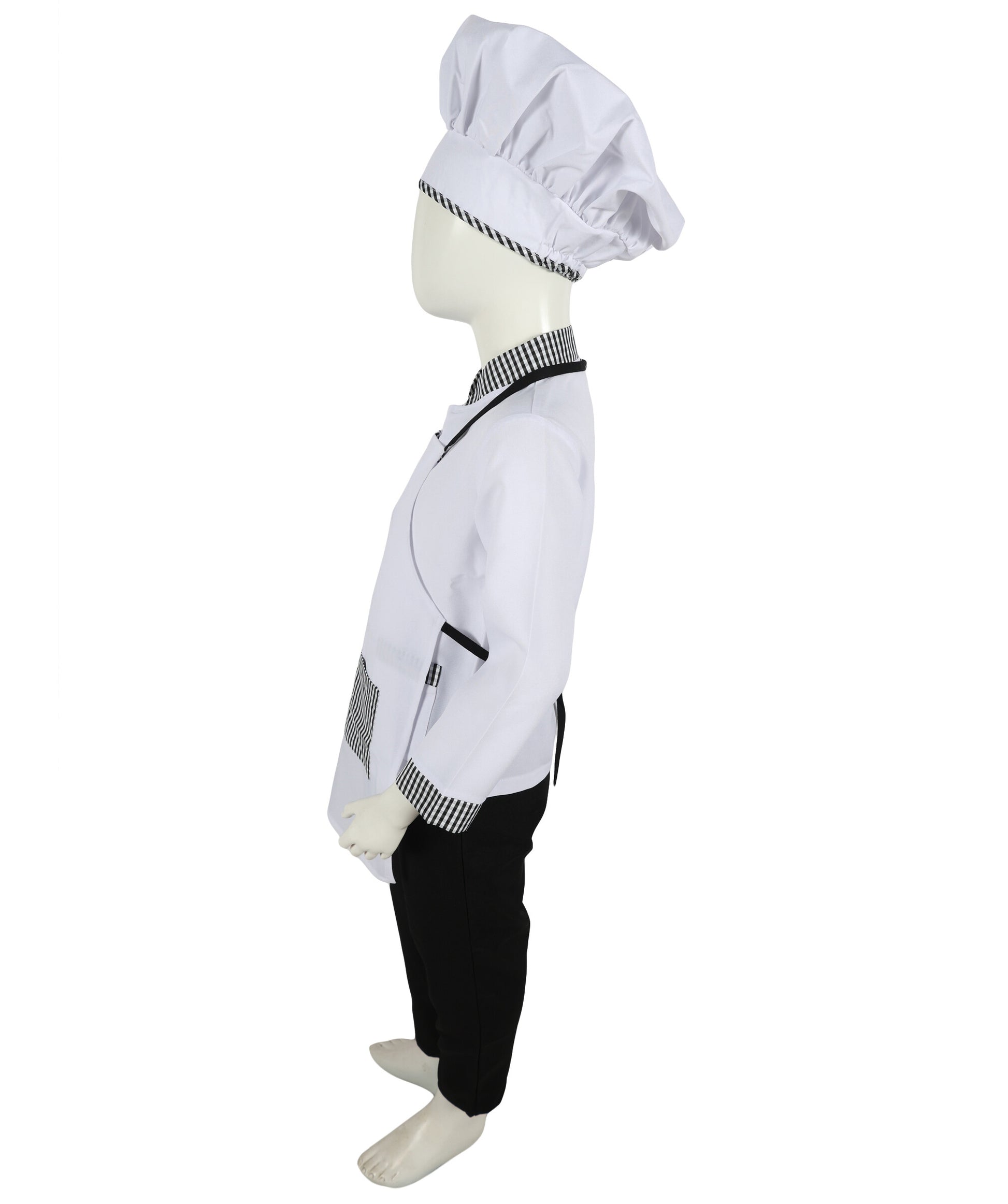 Teen White Kitchen Uniform Chef Costume