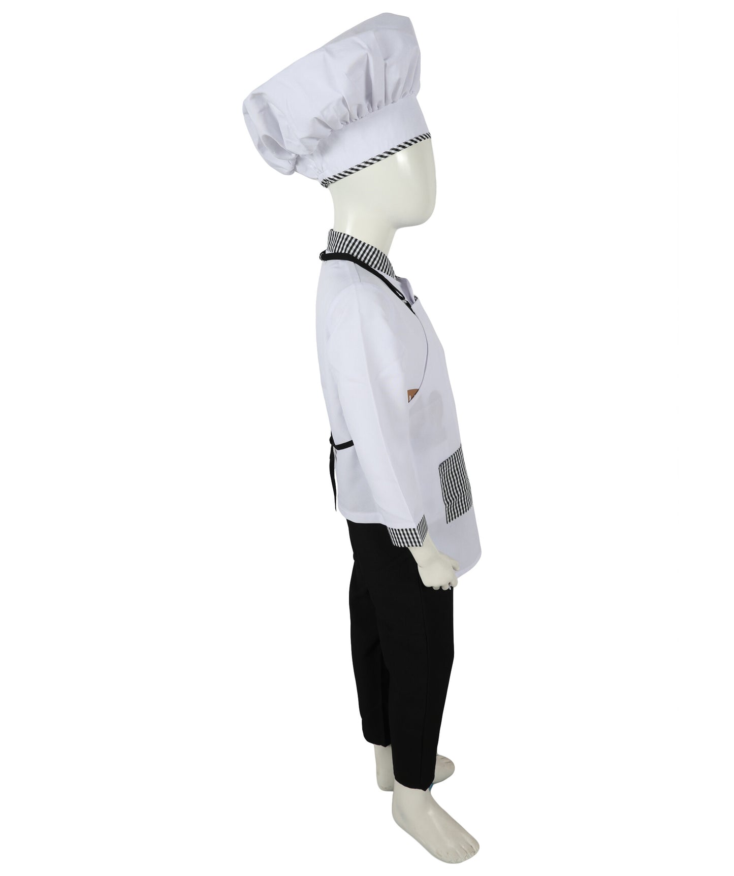 Teen White Kitchen Uniform Chef Costume