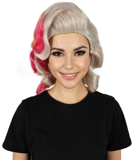 HPO Women's Classy 50s History WigS – Vintage-Inspired Multiple Wig for Retro Costume Looks Flame-retardant Synthetic Fabric