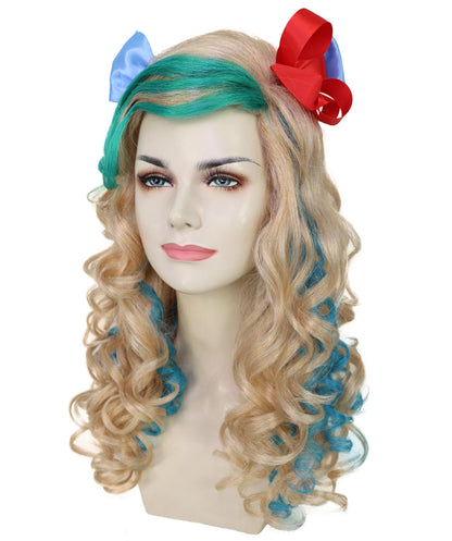 Teens Fictional Sea Monster Wavy Wig