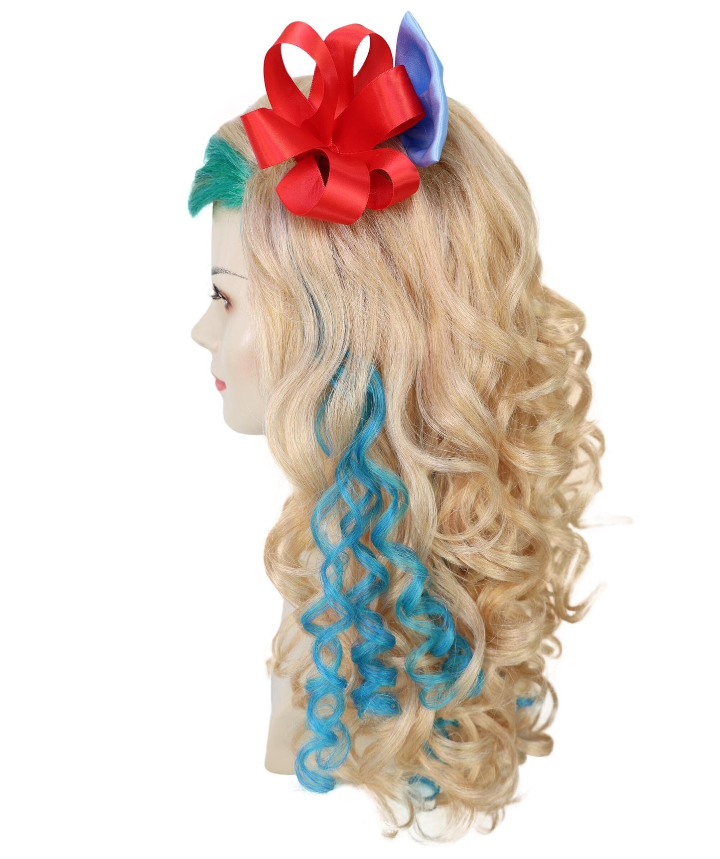 Teens Fictional Sea Monster Wavy Wig