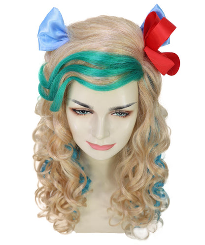 Teens Fictional Sea Monster Wavy Wig