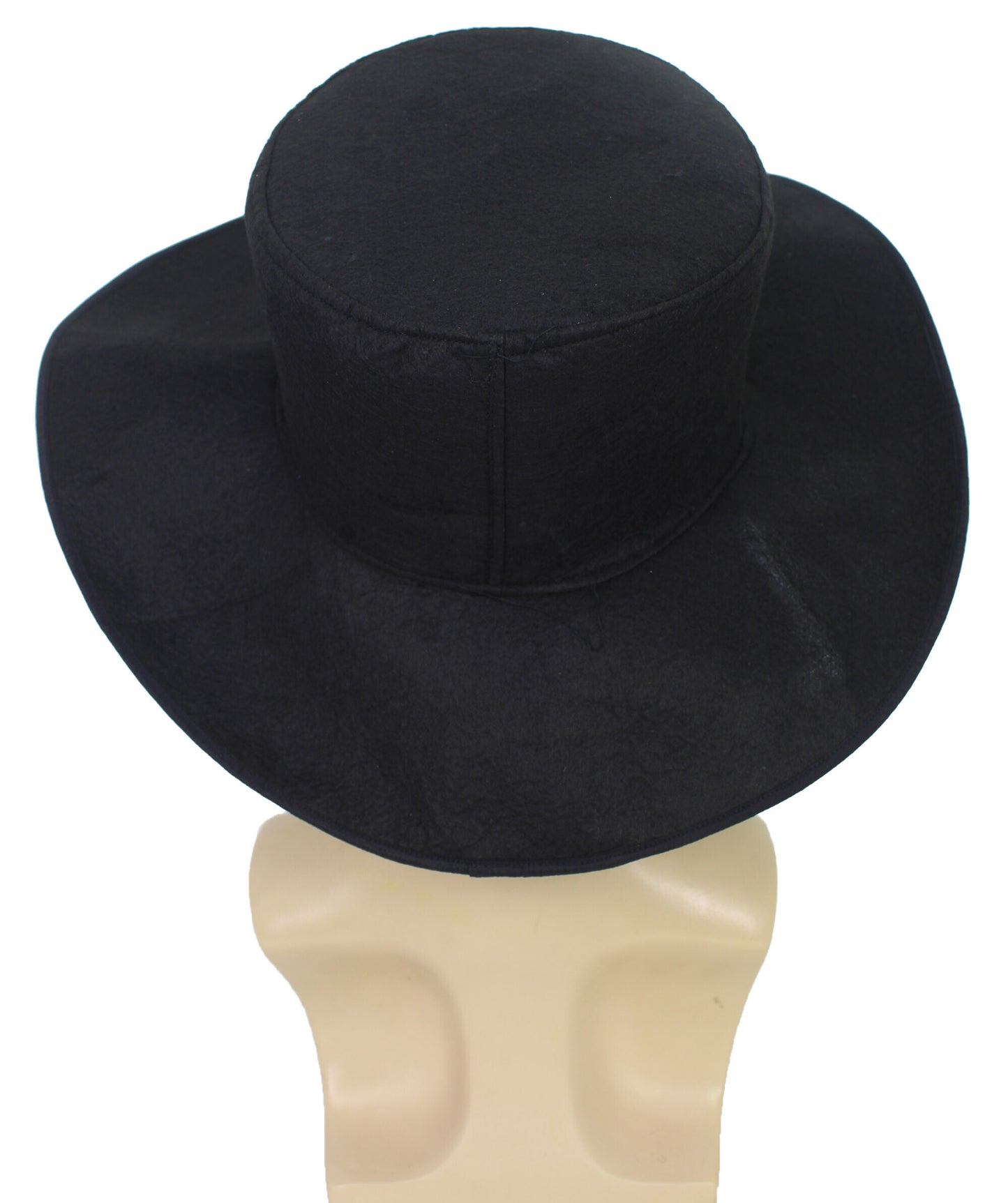 HPO Men's Amish Madness Beard and Cap for Halloween Retro Style Black Full and Realistic Beard