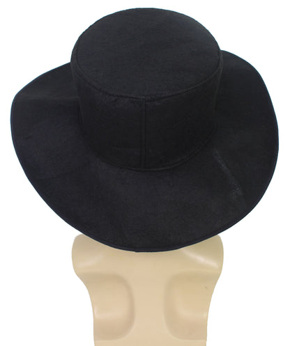 HPO Men's Amish Madness Beard and Cap for Halloween Retro Style Black Full and Realistic Beard