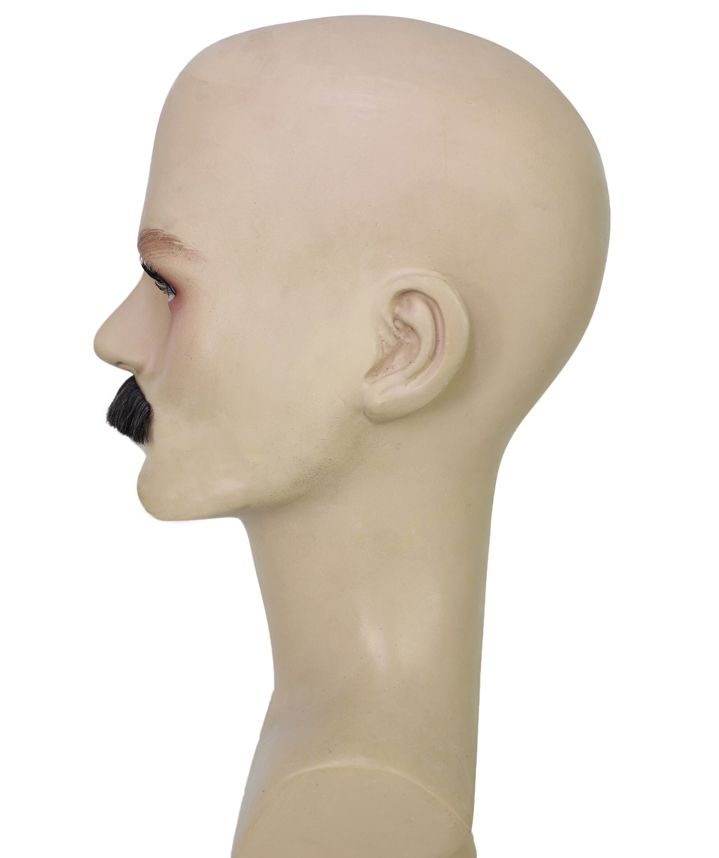 Adult Men's Classic Thick Mustache | Realistic Synthetic Facial Hairpiece with Self-Adhesive  | Halloween Parties & Stage