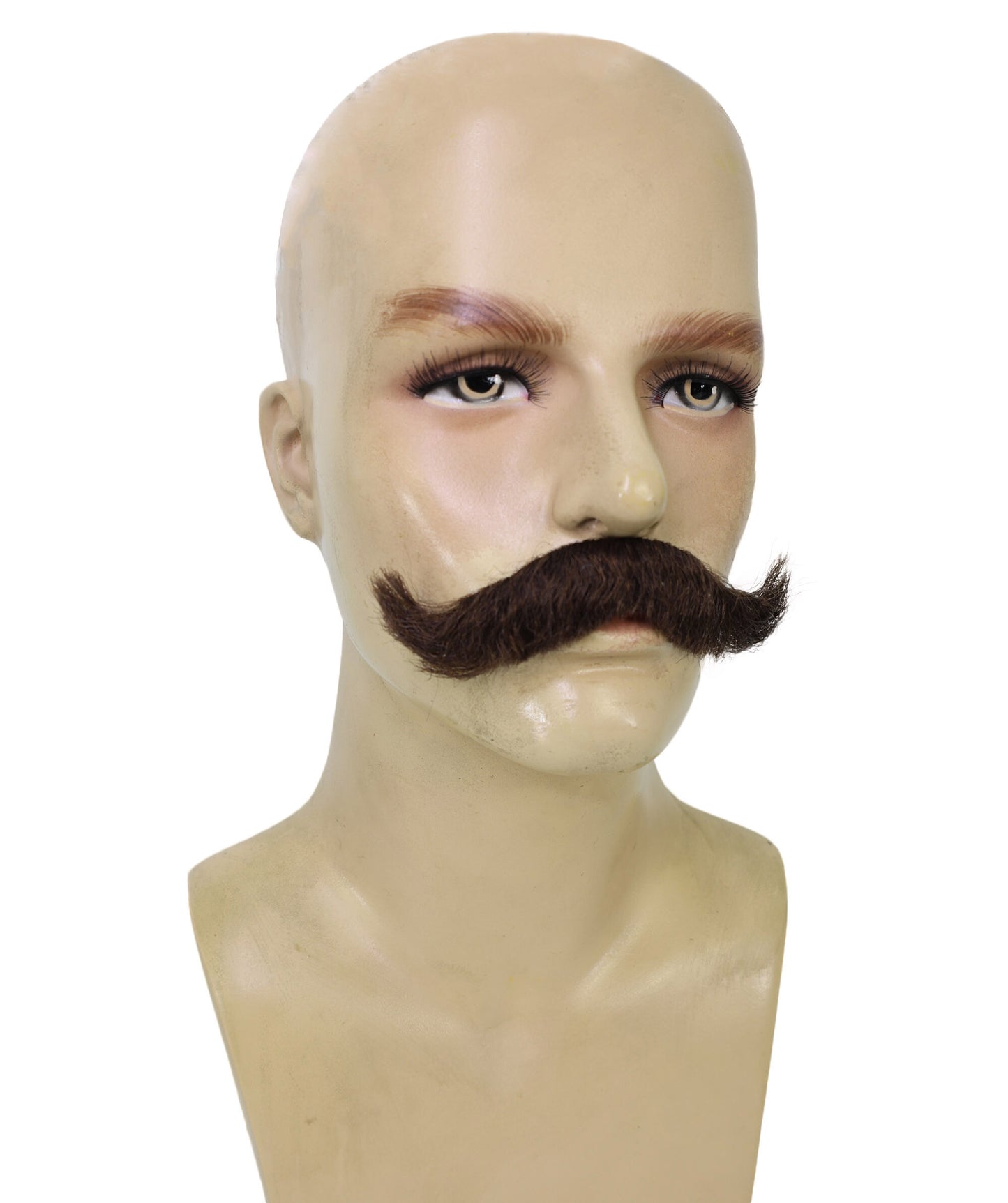 HPO Adult Men’s Bandit Mustache | Fake Bandito Tash Costume Accessory | Western Outlaw & Cowboy Villain Facial Hair for Halloween