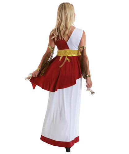 HPO Women's Regal Sovereign Costume | Elegant Long Flowing Dress Outfit | Halloween, Cosplay, Theater, Stage Performance & Roleplay Attire