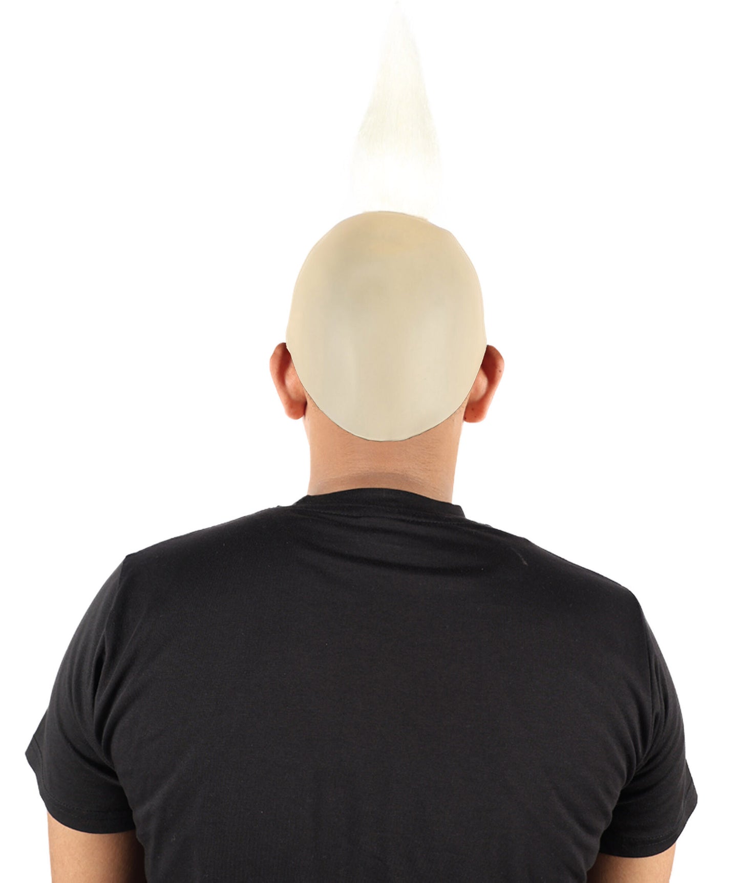 HPO Men's Scientist Bald Cap Straight White Wig | White Tuft Hair Goggles & Character Look | Fun Disguise for Cosplay, Halloween & Theme Parties