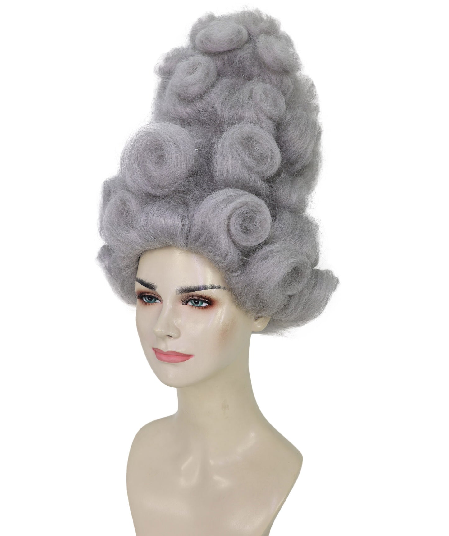 HPO Women's Elegant Tall Gray Wig | Storybook Character-Inspired Headpiece | Ideal for Halloween and Cosplay