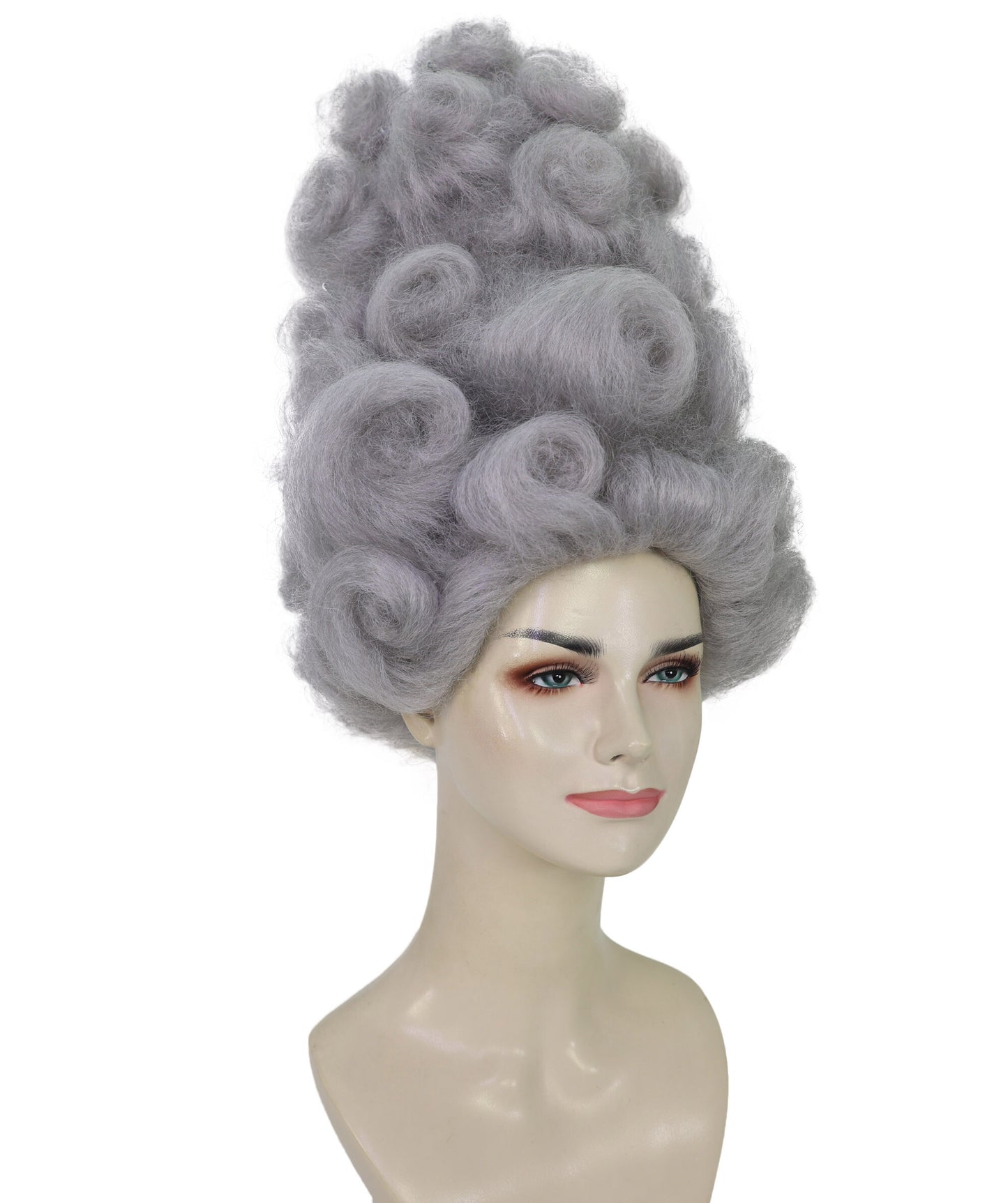 HPO Women's Elegant Tall Gray Wig | Storybook Character-Inspired Headpiece | Ideal for Halloween and Cosplay