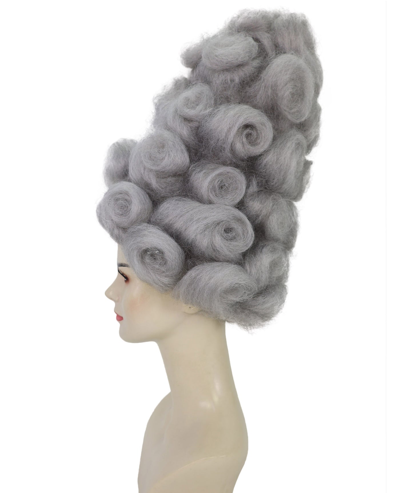 HPO Women's Elegant Tall Gray Wig | Storybook Character-Inspired Headpiece | Ideal for Halloween and Cosplay