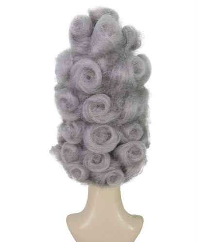 HPO Women's Elegant Tall Gray Wig | Storybook Character-Inspired Headpiece | Ideal for Halloween and Cosplay
