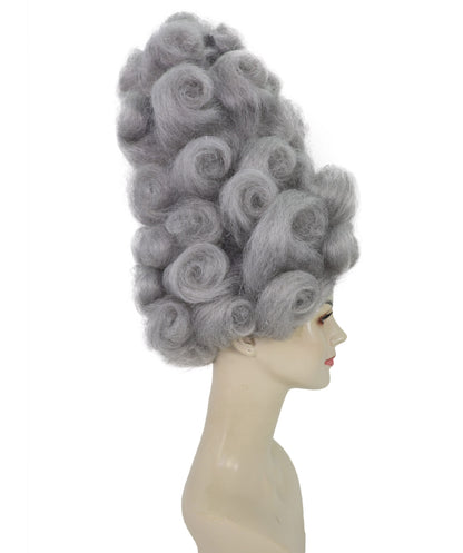 HPO Women's Elegant Tall Gray Wig | Storybook Character-Inspired Headpiece | Ideal for Halloween and Cosplay
