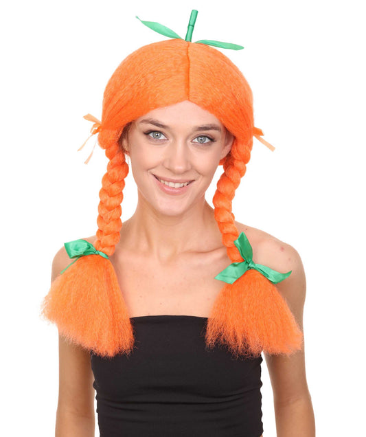  Orange Pumpkin Braided Wig