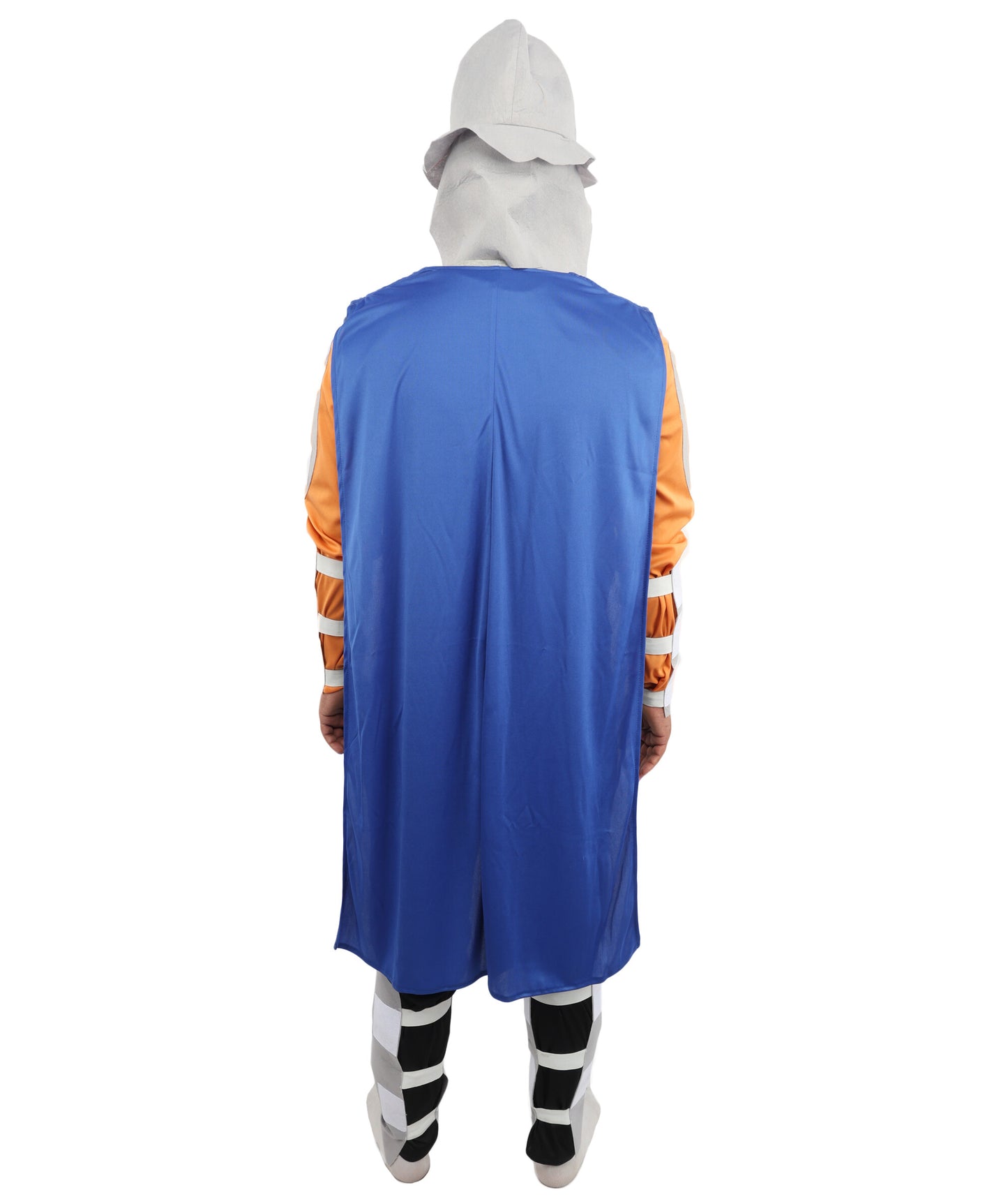 HPO Men's Ninja Warlord Armor Costume | Multi-Tone Jersey and NW Fabric with Helmet Cap and Cape | Ideal for Halloween, Theater, Drag, and Martial Arts Events